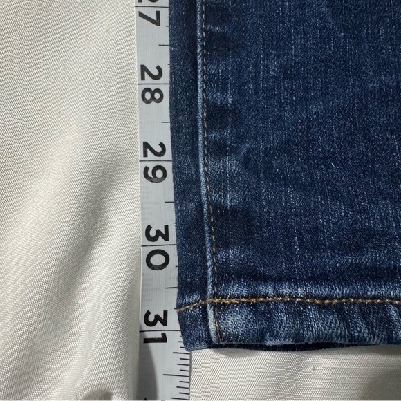 Madewell Skinny Jeans 8” rise Dark Blue Denim Size 26 - Picture 12 of 15